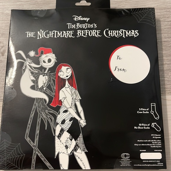Disney’s Nightmare before Christmas Advent calendar 15 days of socks Women NWT - Picture 2 of 6